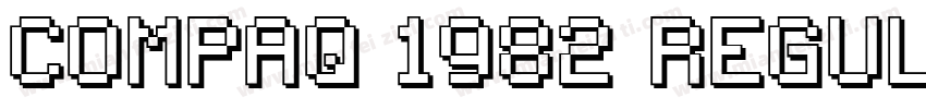 Compaq 1982 Reguler字体转换